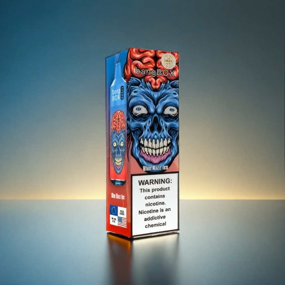 Bang Box 12000 Puffs 23ML 650mAh TYPE-C 5V1A PC ブルーレズアイス ジャパン まとめ買い