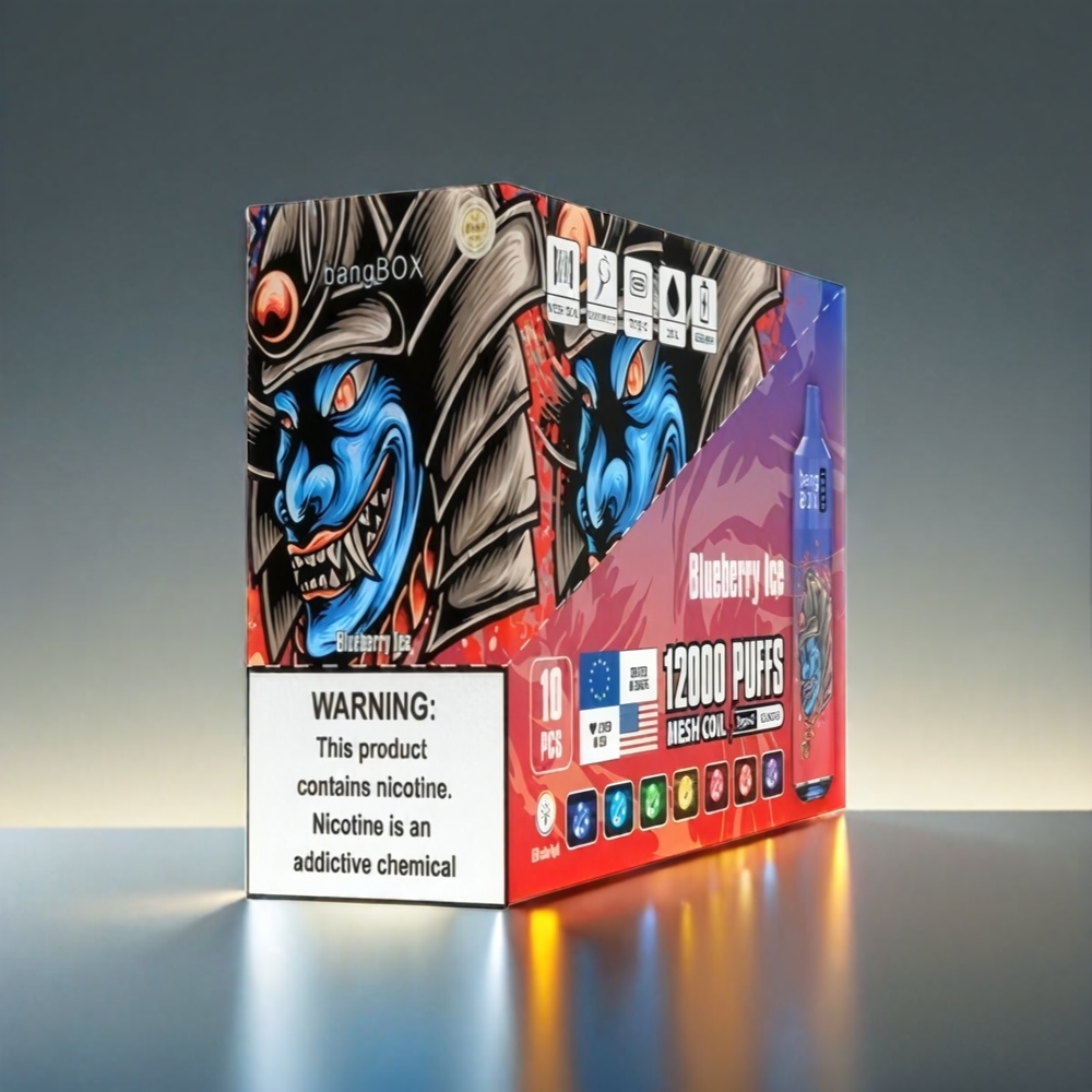 Bang Box 12000 Puffs 23ML 650mAh TYPE-C 5% ブルーアイス ジャパン まとめ買い