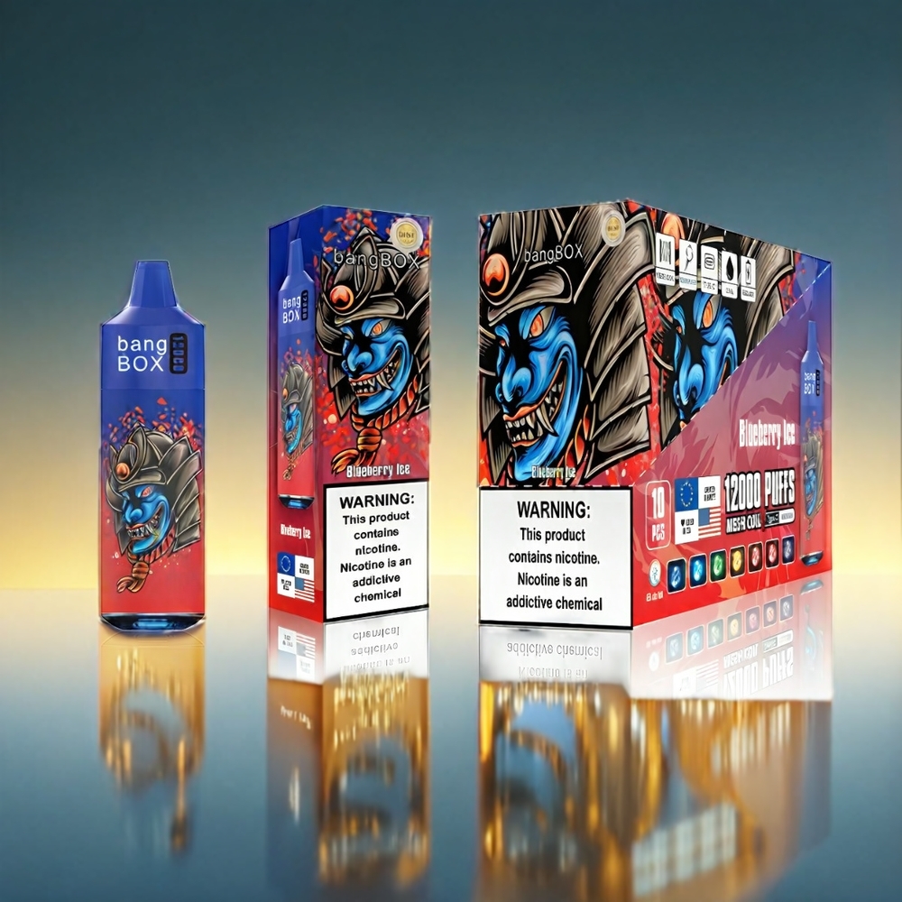 Bang Box 12000 Puffs 23ML 650mAh TYPE-C 5% ブルーアイス ジャパン まとめ買い