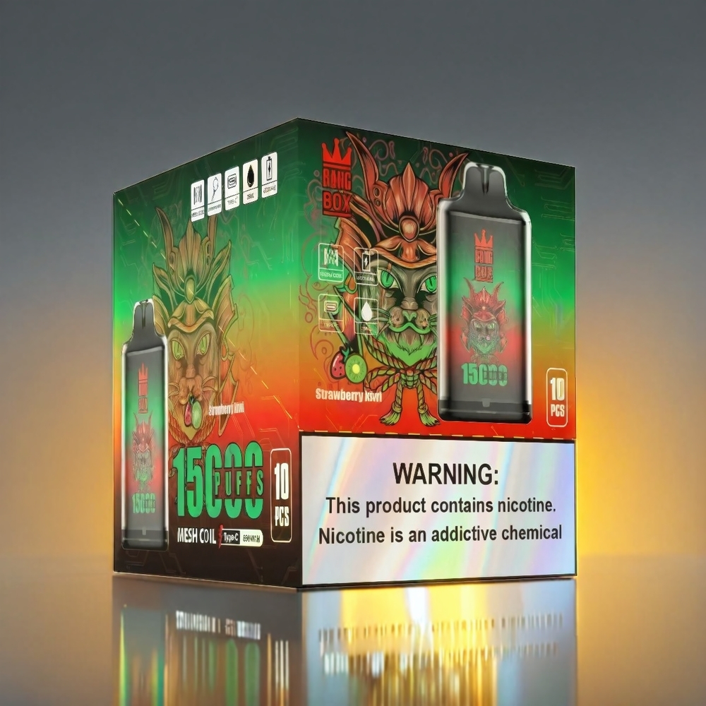 Bang Box Box 23ml TYPE-C 15000 Puffs ストロベリーキウイ ジャパン まとめ買い