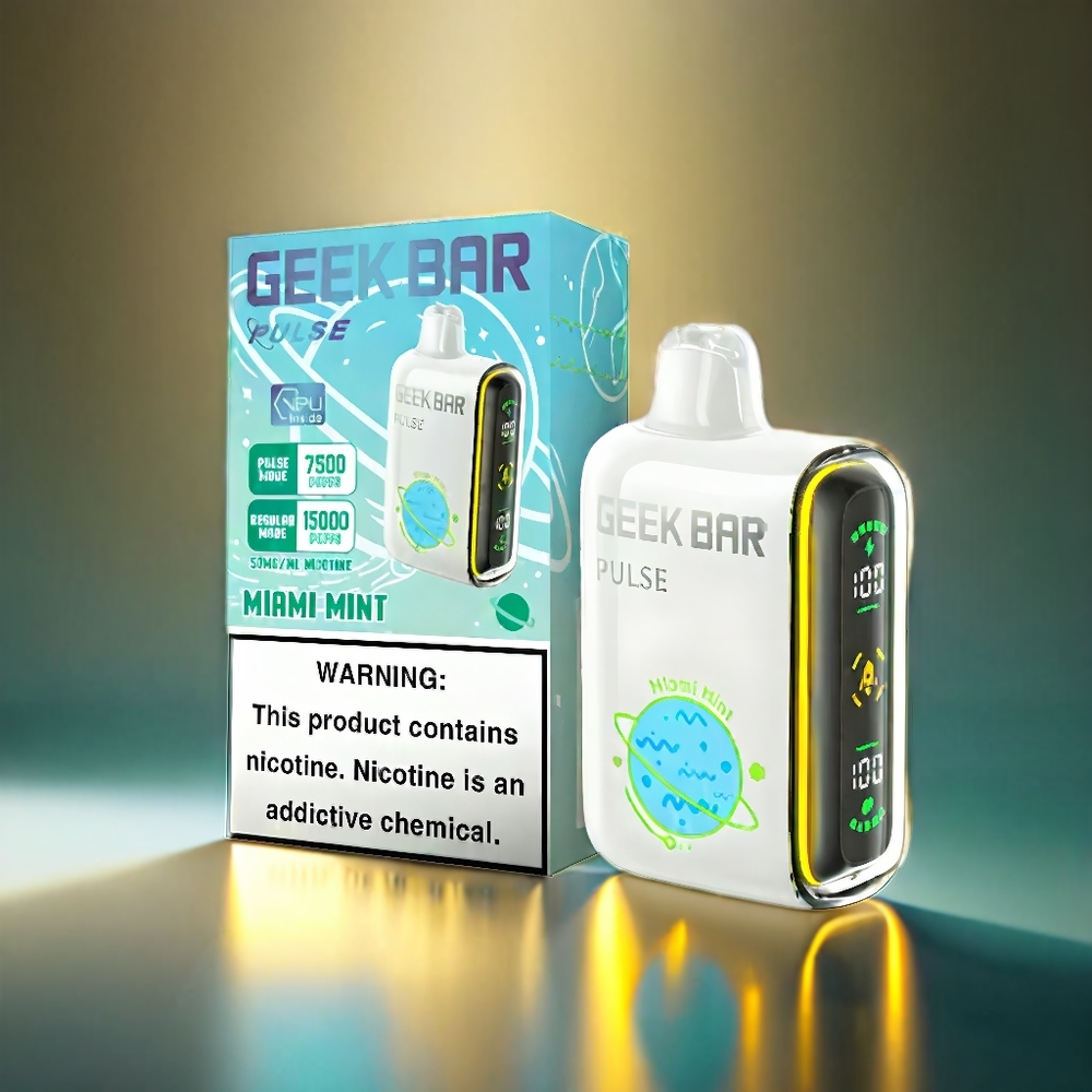Geek Bar Pulse 15000パフ 16ML 5% 空気流量調整 650mAh USB Type-C ジャパン まとめ買い