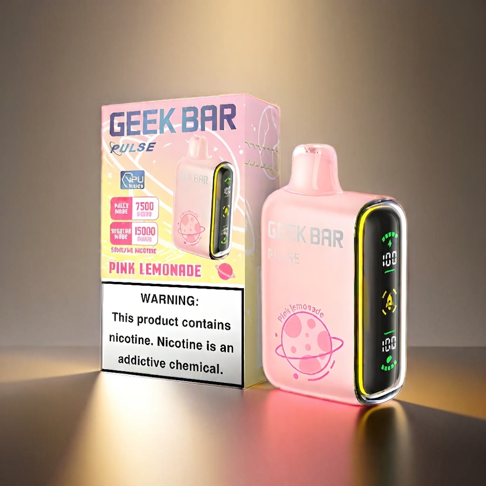 Geek Bar Pulse 15000パフ 16ML 5% 空気流量調整 650mAh USB Type-C ジャパン まとめ買い