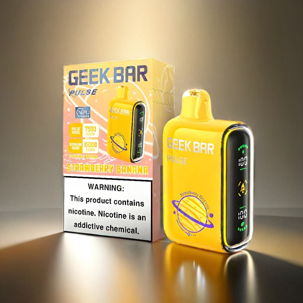 Geek Bar Pulse 15000パフ 16ML 5% 空気流量調整 650mAh USB Type-C ジャパン まとめ買い