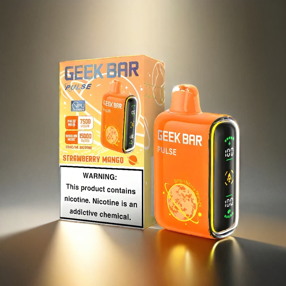 Geek Bar Pulse 15000パフ 16ML 5% 空気流量調整 650mAh USB Type-C ジャパン まとめ買い