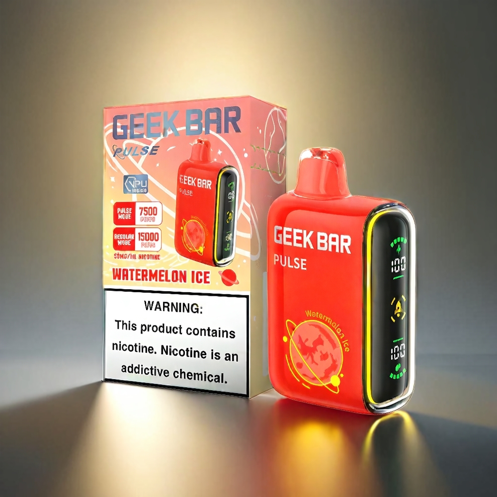 Geek Bar Pulse 15000パフ 16ML 5% 空気流量調整 650mAh USB Type-C ジャパン まとめ買い