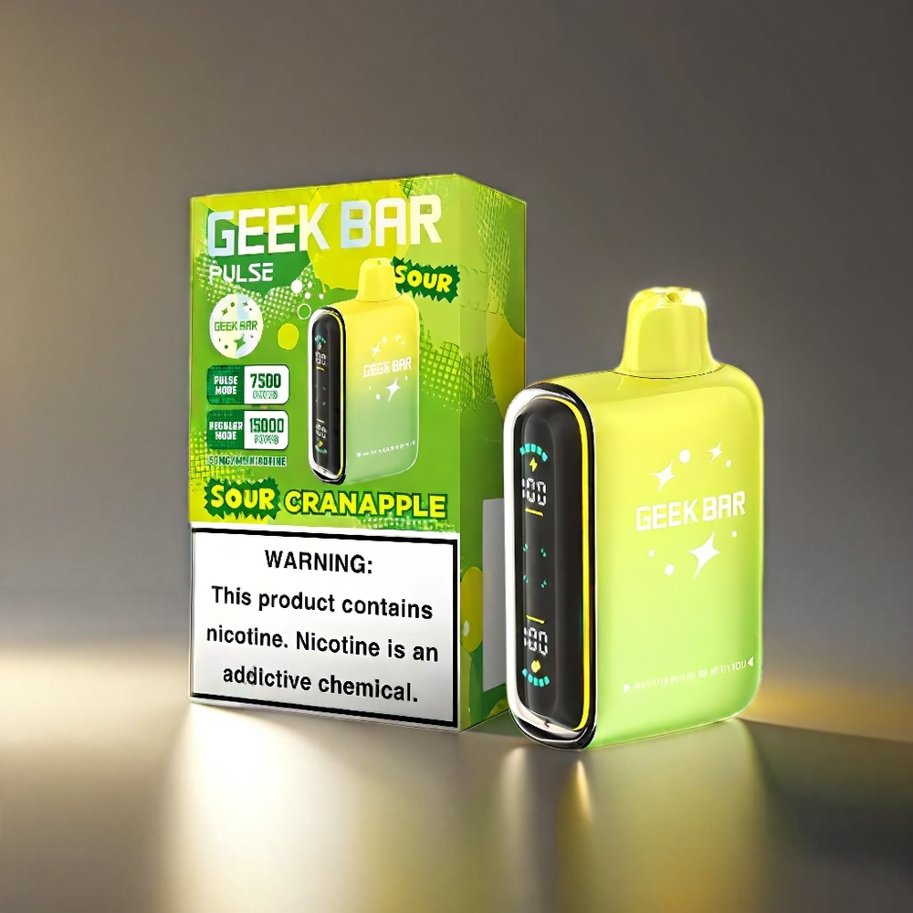 Geek Bar Pulse 15,000ヒット 16ML 5% 650mAh USB Type-C Sour ジャパン まとめ買い
