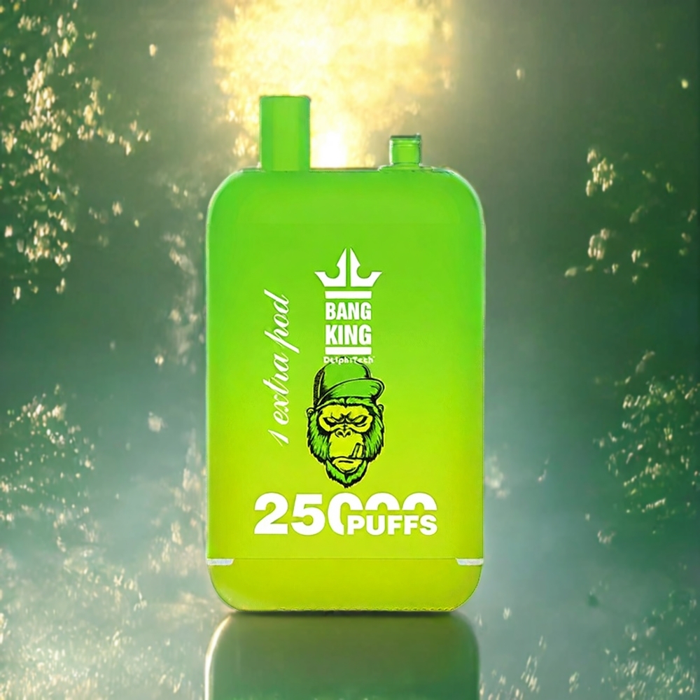 Bang King 25000パフ デュアルポッドシステム サワーアップルアイス ジャパン まとめ買い 46ml 650mAh