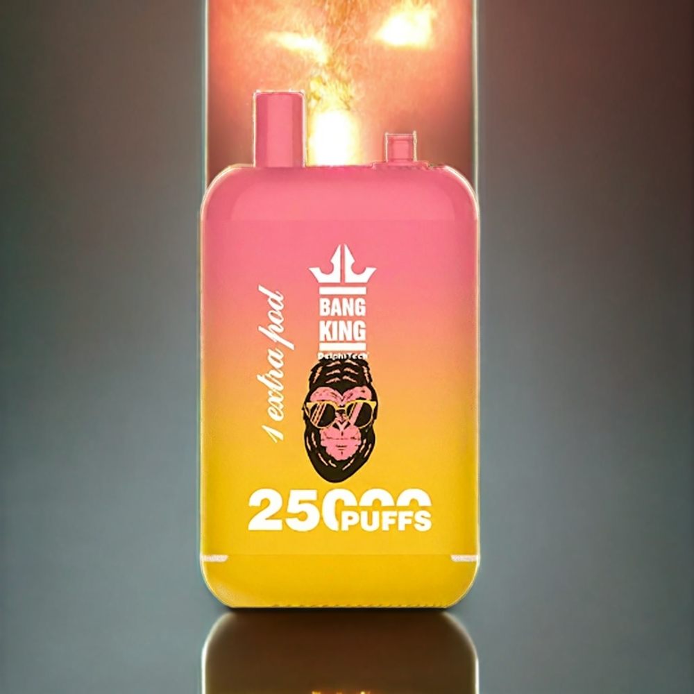 Bang King 25000 パフ ピーチマンゴー ジャパン まとめ買い 46ml 650mAh デュアルポッド