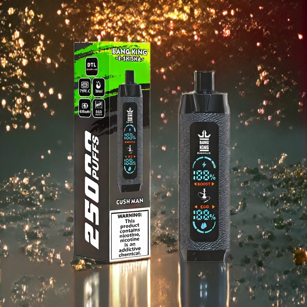 Bang King Shisha 25000パフ 30ml ジャパン まとめ買い メッシュコイル 0.6Ω Type-C