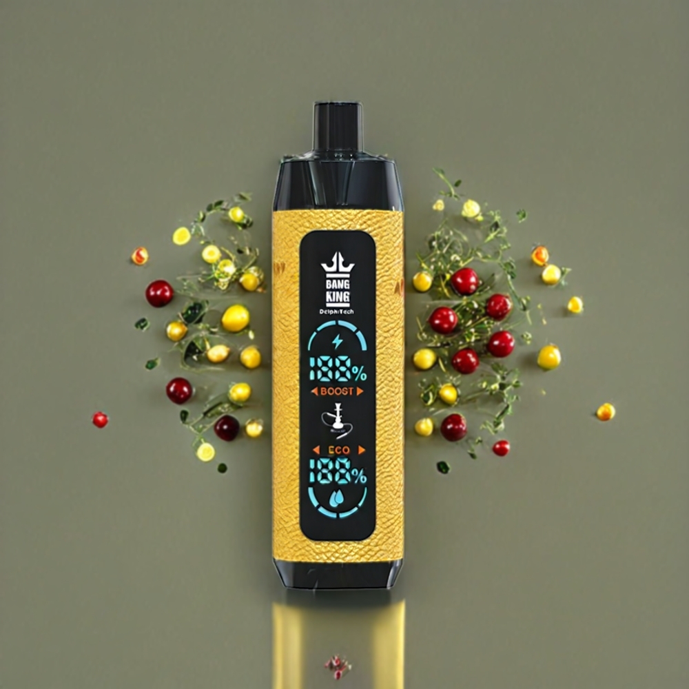 Bang King Shisha 25000パフ レモンチェリー ジャパン まとめ買い 30ml 650mAh Type-C