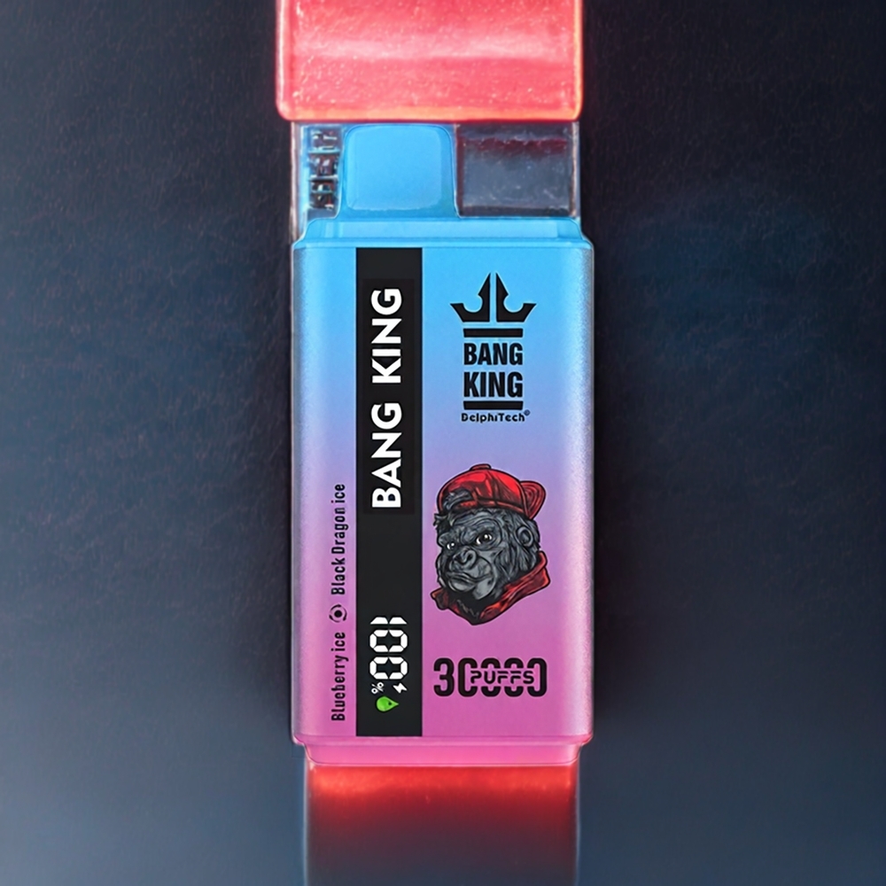 Bang King 30000 パフ ブルーベリーアイス ブラックドラゴンアイス ジャパン まとめ買い 36ml 550mAh 1.2メッシュデュアルコイル Type-C