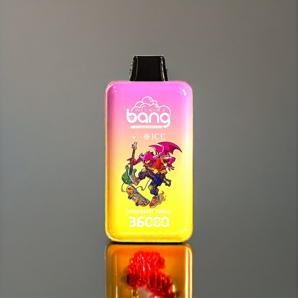 Bang 36000 Ice Level 36ml 5% ストロベリーマンゴ ジャパン まとめ買い メッシュコイル 1.0オーム