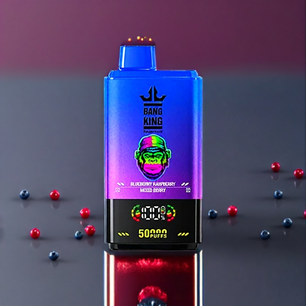 Bang King 50000ディスポーザブルベイプブルーベリーレーズベリーミックスベリー50ml850mAhジャパンまとめ買い
