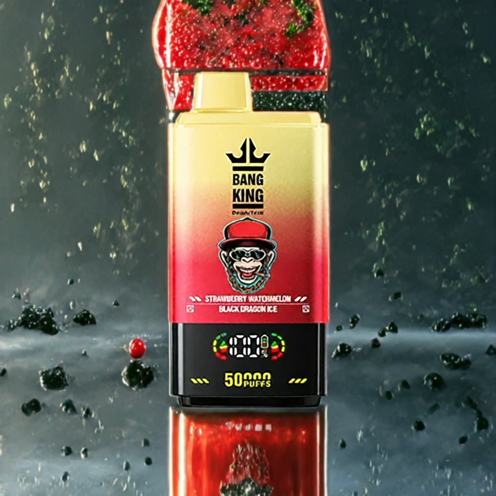 Bang King 50000ディスポーザブルベイプストロベリーメロンブラックドラゴンアイス50ml850mAhジャパンまとめ買い