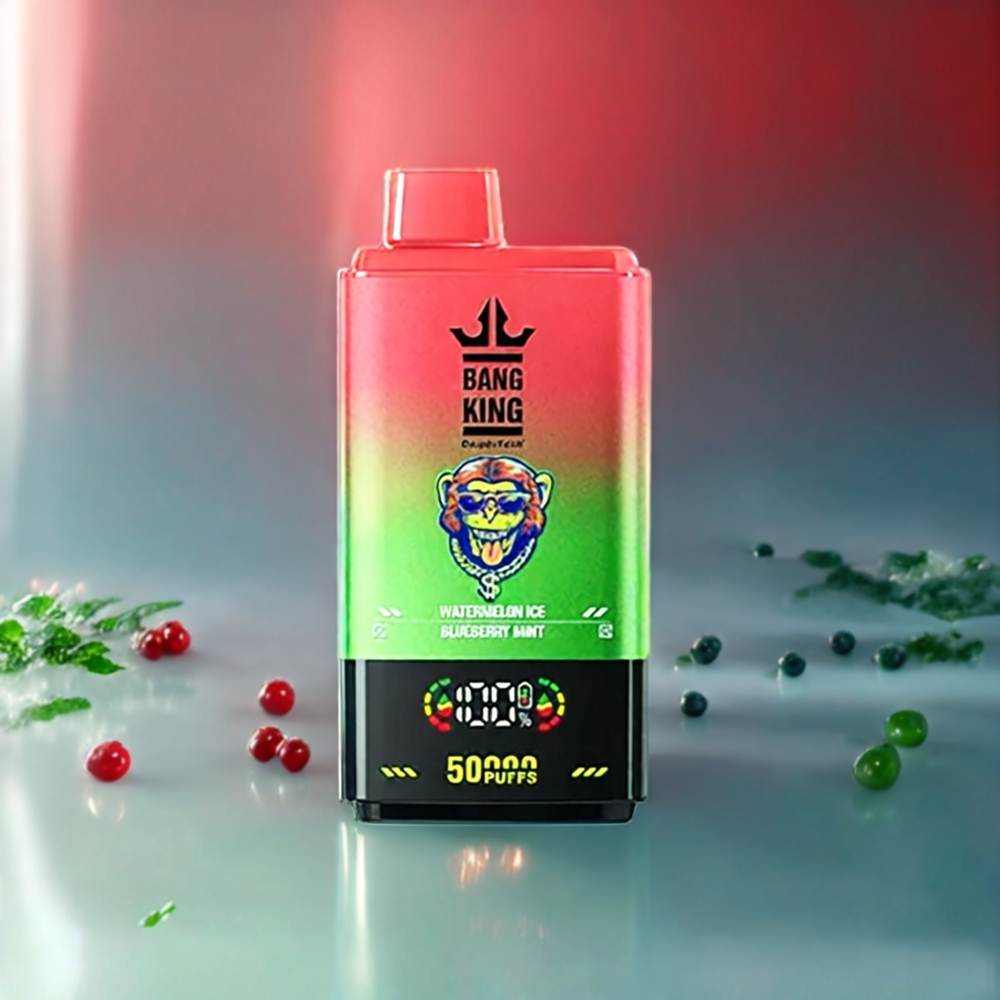 Bang King 50000 ジャパン まとめ買い ウォーターメロンアイス ブルーベリーミント 50ml 850mAh 1.0メッシュコイル Type-C