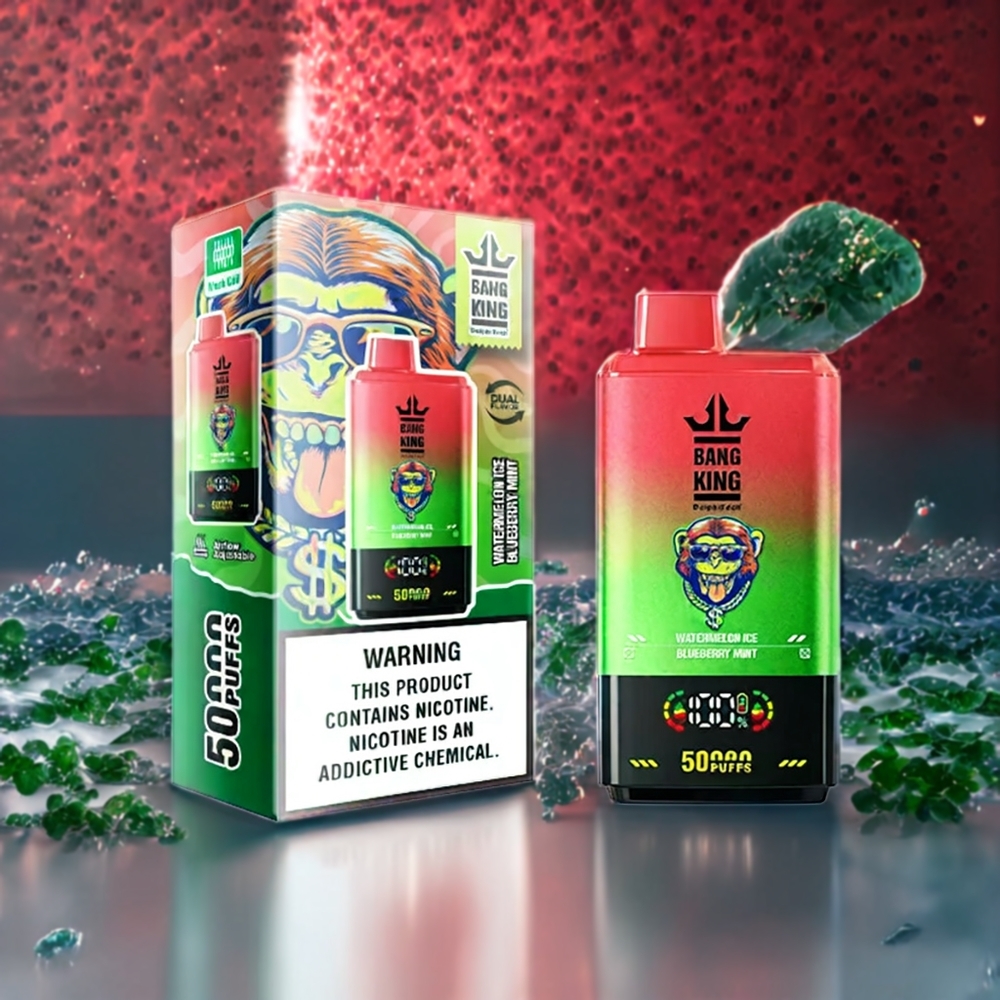 Bang King 50000 ジャパン まとめ買い ウォーターメロンアイス ブルーベリーミント 50ml 850mAh 1.0メッシュコイル Type-C