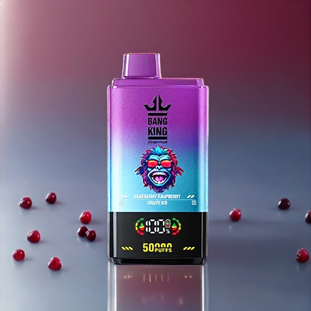 Bang King 50000 ジャパン まとめ買い ブルーベリー ラズベリー グレープアイス 50ml 850mAh メッシュコイル Type-C