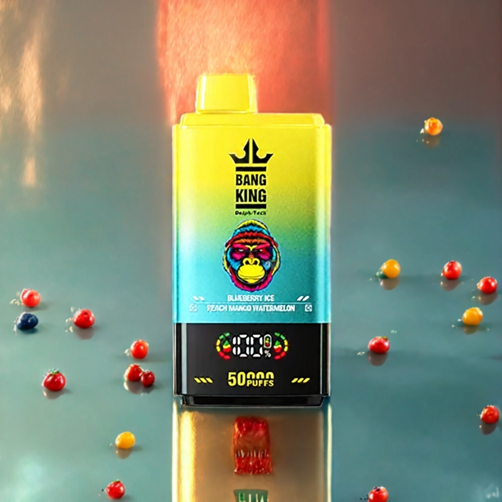 Bang King 50000 ブルーベリーアイスピーチマンゴーウォーターメロン ジャパン まとめ買い 50ml 850mAh Type-C