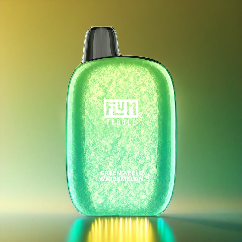 Flum Pebble 6000メッシュコイル10ml5%500mAhType-Cグリーンアップルウォーターメロンジャパンまとめ買い