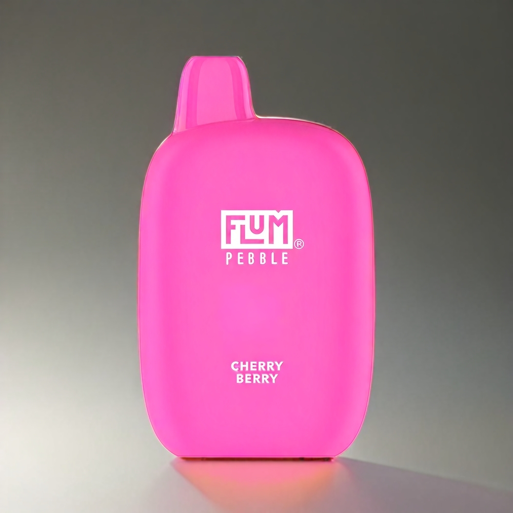 Flum Pebble 6000パフ 10ml 5% 500mAh メッシュコイル Type-C チェリーベリー ジャパン まとめ買い