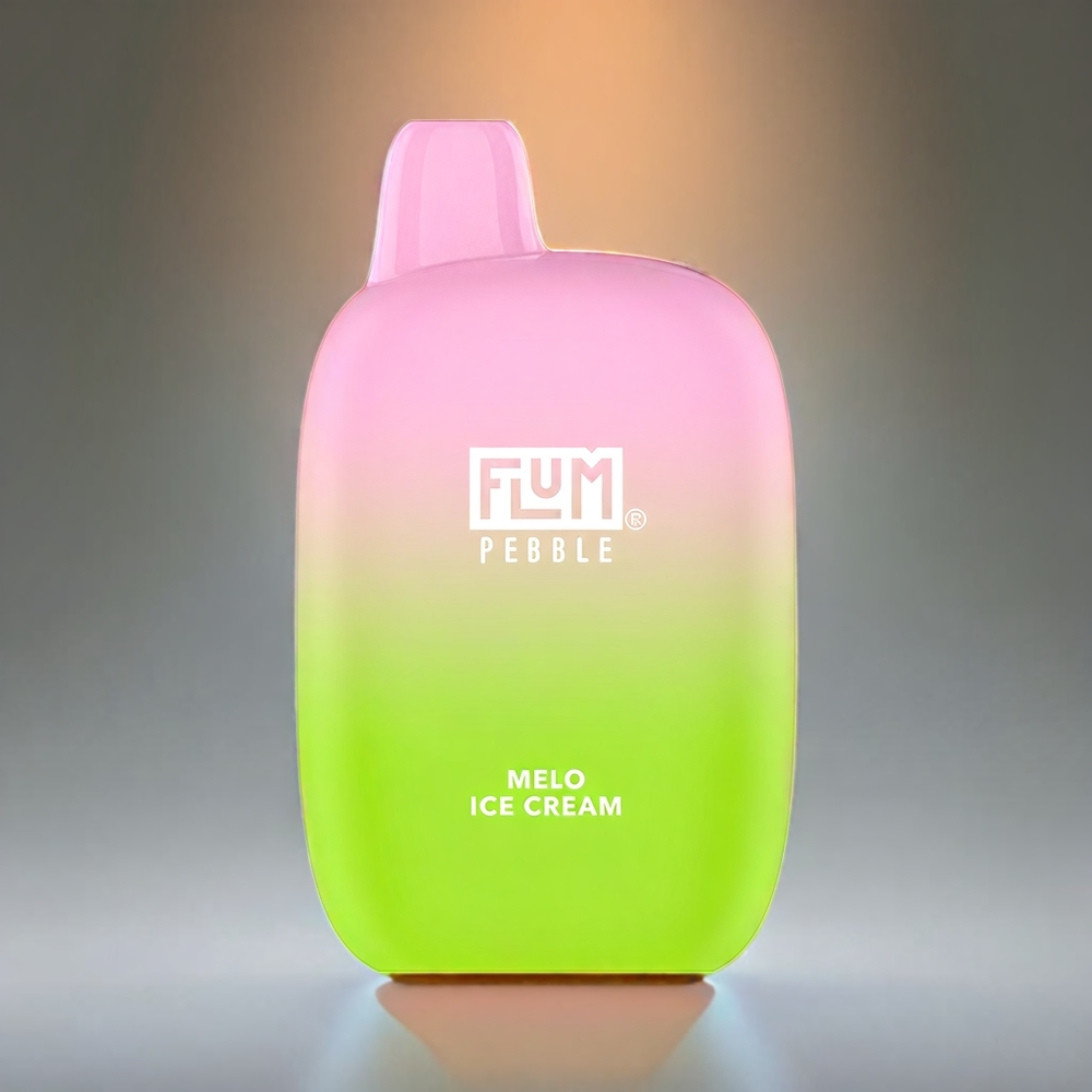 Flum Pebble 6000プッフ 10ml 5% 500mAh メッシュコイル Type-C メロアイスクリーム ジャパン まとめ買い