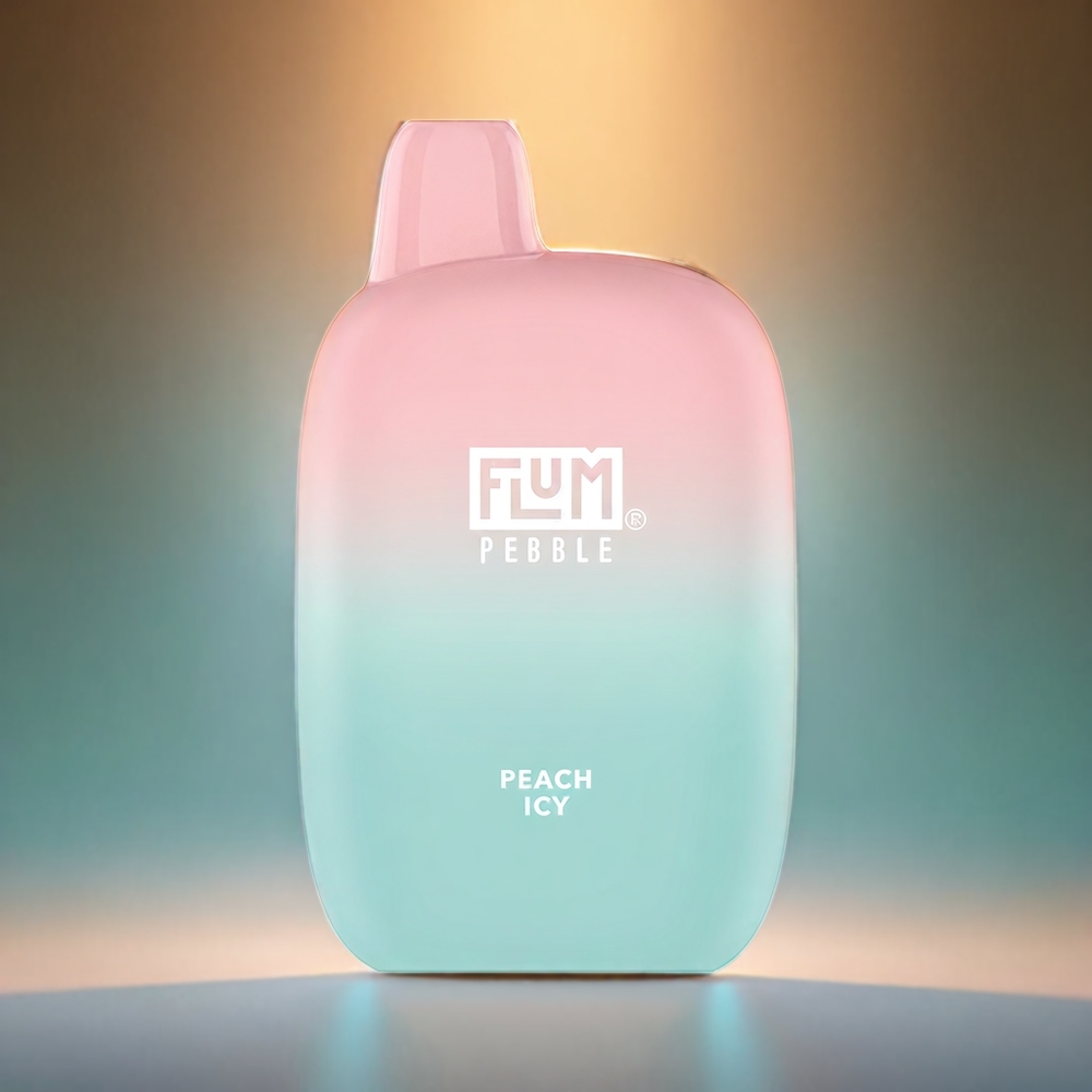 Flum Pebble 6000パフ 10ml 5% 500mAh メッシュコイル Type-C ピーチアイシー ジャパン まとめ買い