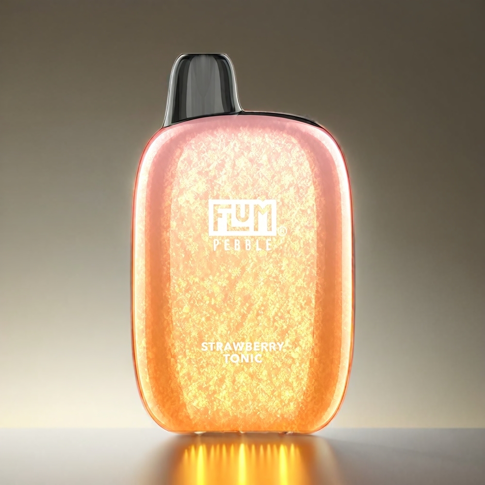 Flum Pebble 6000パフ 10ml 5% 500mAh メッシュコイル Type-C ストロベリートニック ジャパン まとめ買い