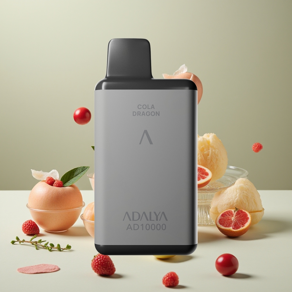 Adalya AD 10000パフ ミント ジャパン まとめ買い スペースグレー 14ml 2% USB-C