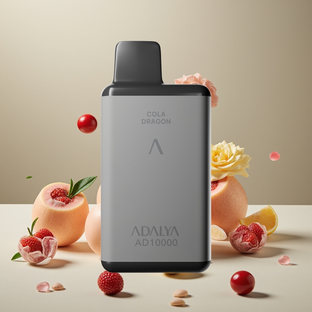 Adalya AD 10000パフ ハワイ スペースグレー 14ml 2% ジャパン まとめ買い リチャージャブル USB-C