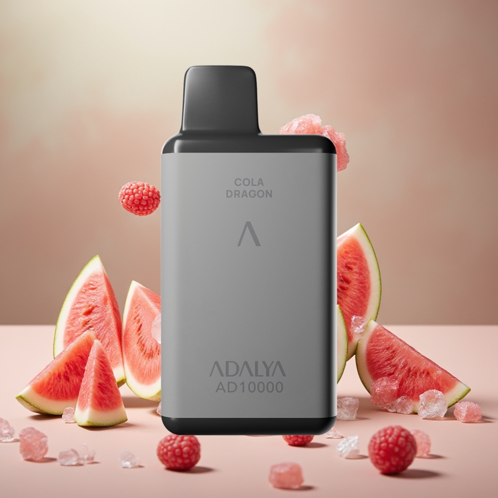 Adalya AD 10000パフス スイカアイス ジャパン まとめ買い スペースグレー 650mAh USB-C