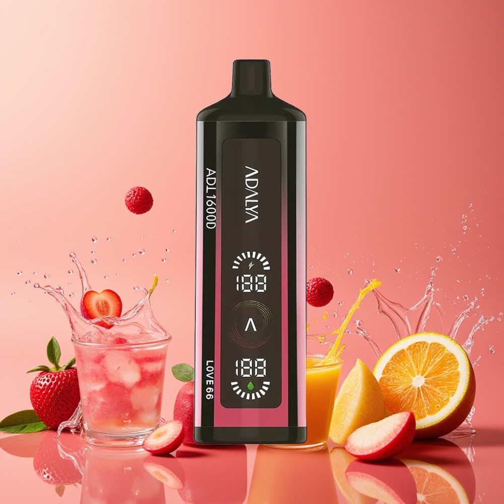 Adalya ADL 16000 PRO パフ ディスポーザブルベイプ ラブ66 ジャパン まとめ買い 3色グラデーション 25ml 2%