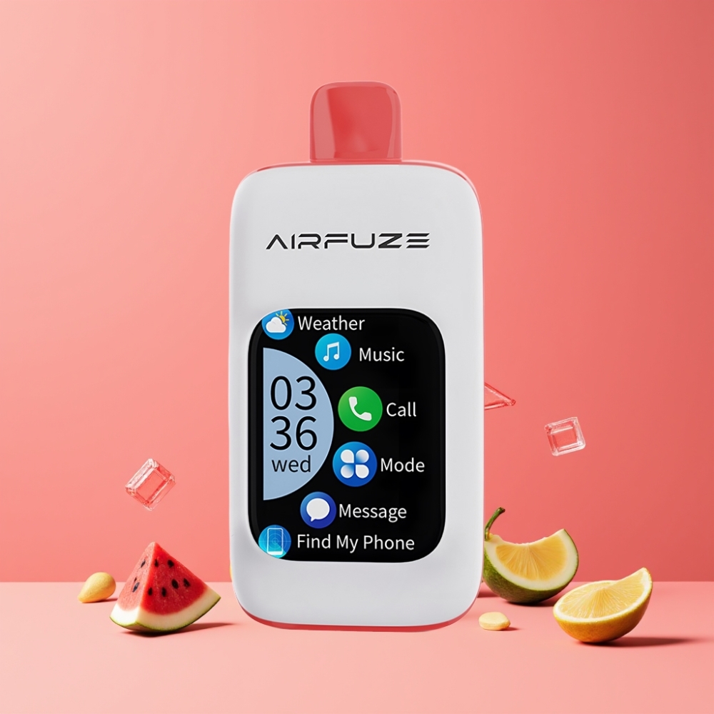 AirFuze Smart 30000パフ スイカアイス ジャパン まとめ買い 5%ニコチン 900mAh TFTタッチ