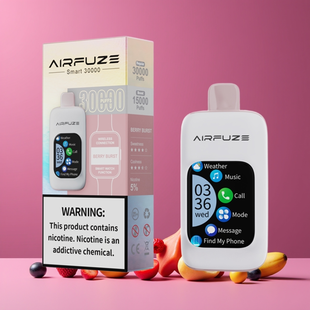 AirFuze Smart 30000パフ ベリーバースト ジャパン まとめ買い 5% 900mAh Type-C