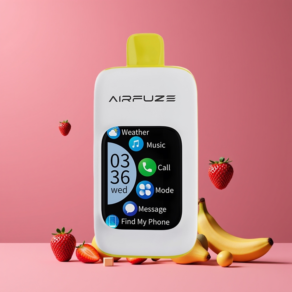AirFuze Smart 30000パフ ストロベリーバナナ ジャパン まとめ買い 5% 900mAh Type-C