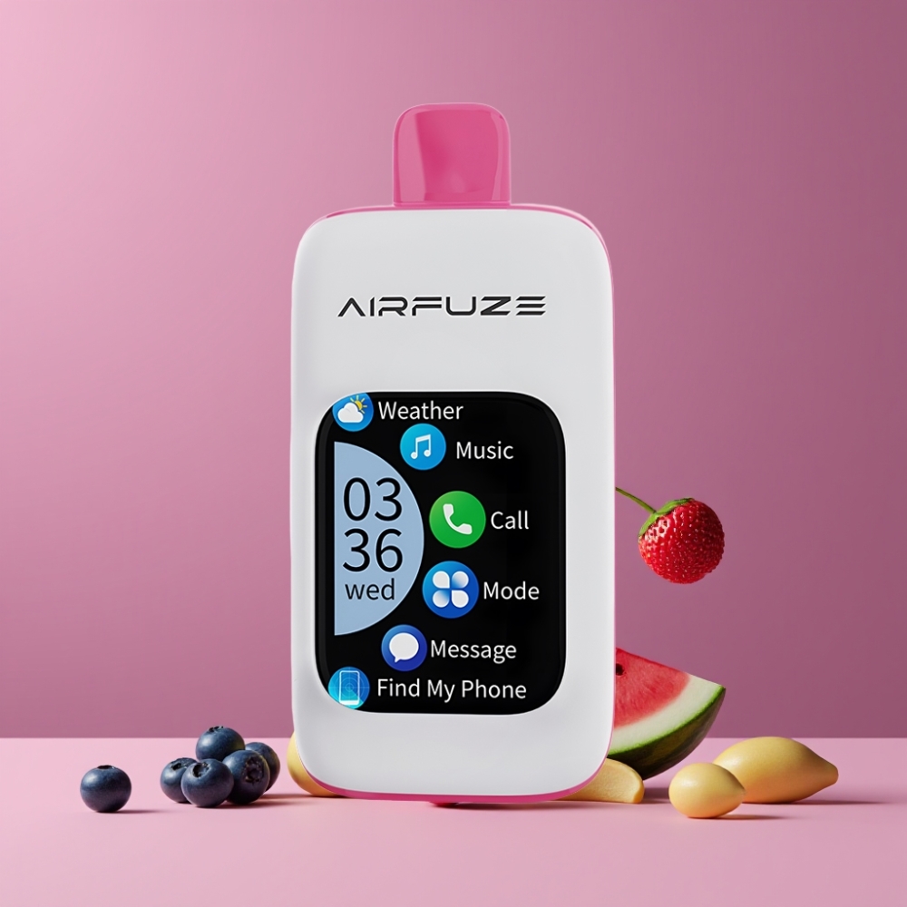 AirFuze Smart 30000パフ ブルーベリーウォーターメロン ジャパン まとめ買い TFTタッチスクリーン 900mAh
