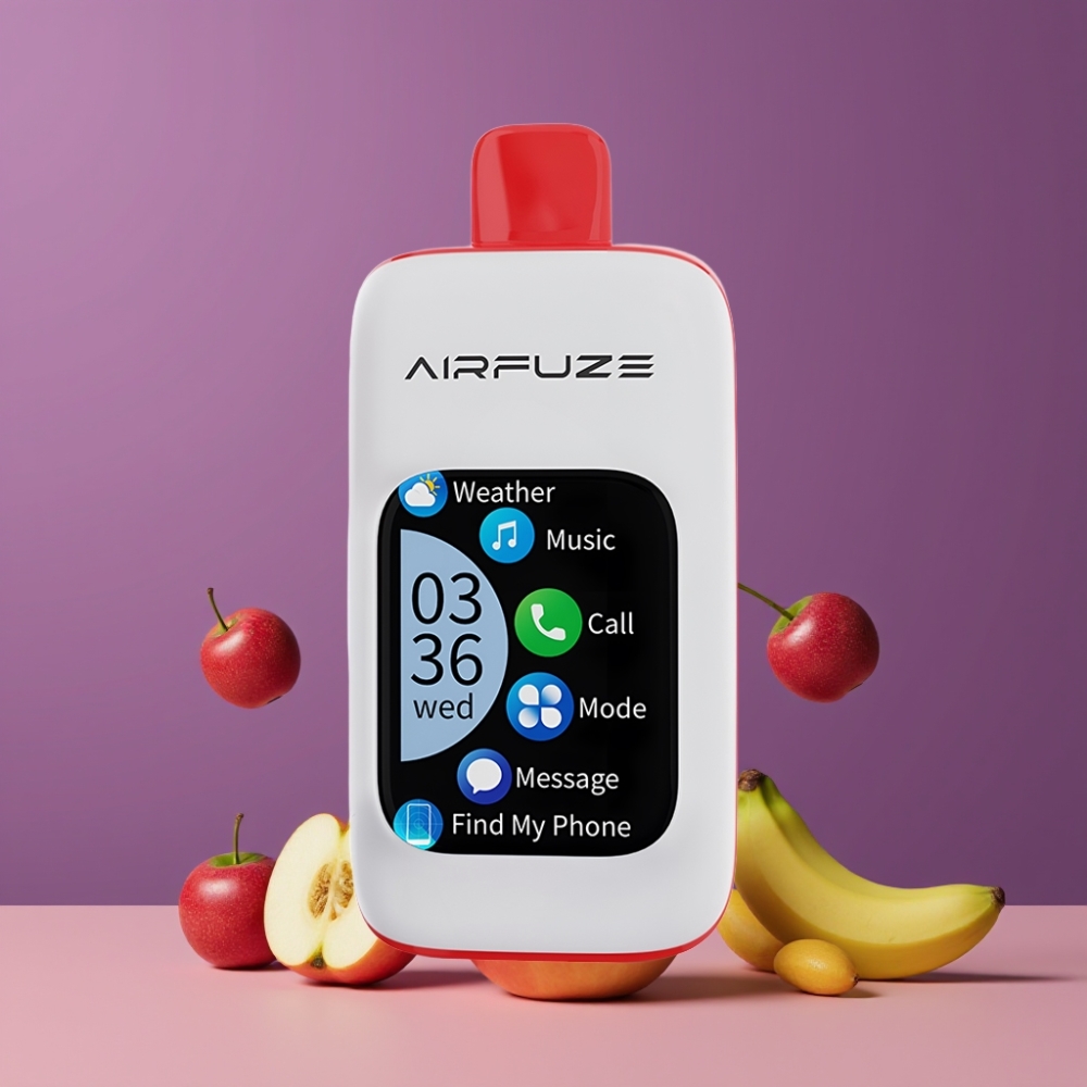 AirFuze Smart 30000プフ トリプルアップル ジャパン まとめ買い TFTタッチスクリーン Type-C充電