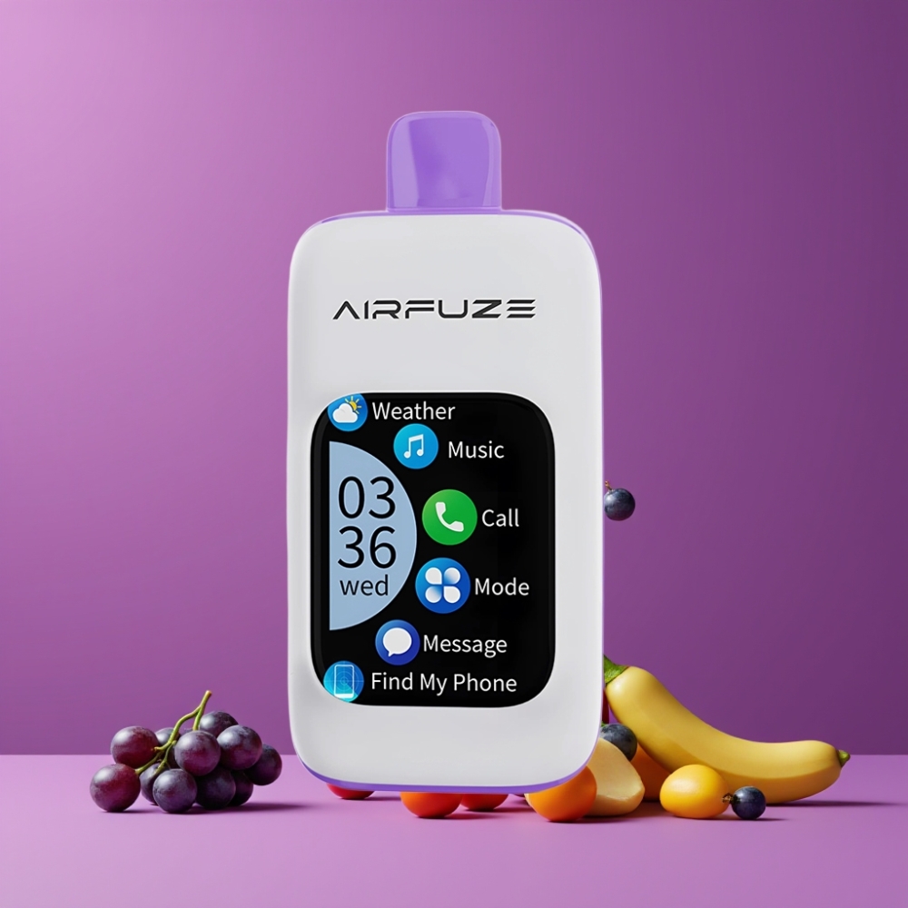 AirFuze Smart Pro 40000パフ グレープバースト ジャパン まとめ買い 900mAh 20ML 2% 5% 10pcs