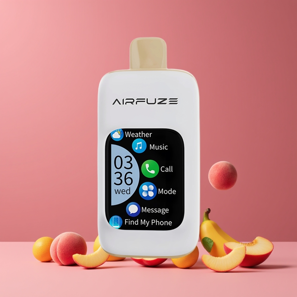 AirFuze Smart Pro 40000パフ ジューシーピーチ ジャパン まとめ買い 900mAh 20ml 2％/5％ 10個入り