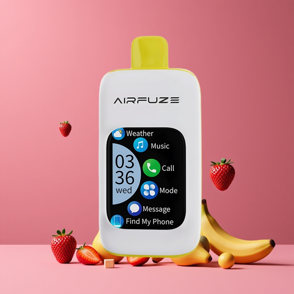 AirFuze Smart Pro 40000パフ ストロベリーバナナ ジャパン まとめ買い 900mAh 20ml 2% 5% 10pcs
