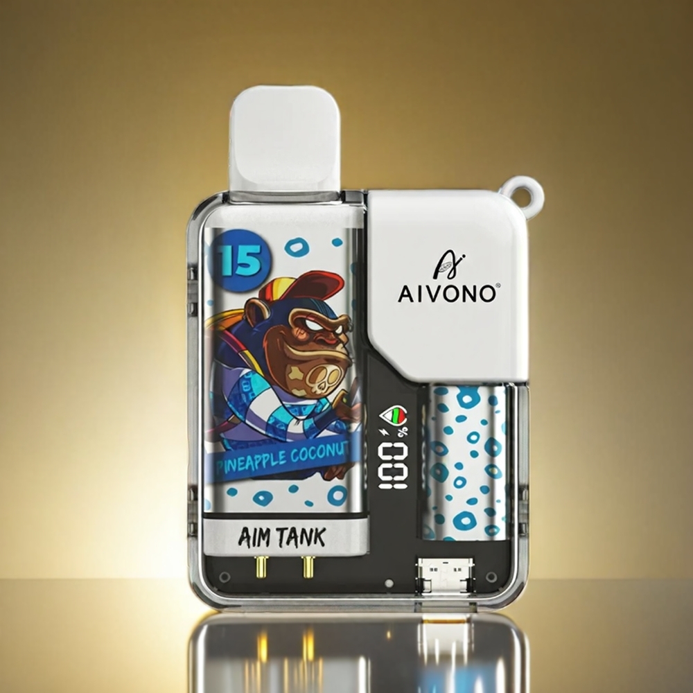 Aivono AimTank 9500 Puffs 18ml LCD パイナップルココナッツ ジャパン まとめ買い