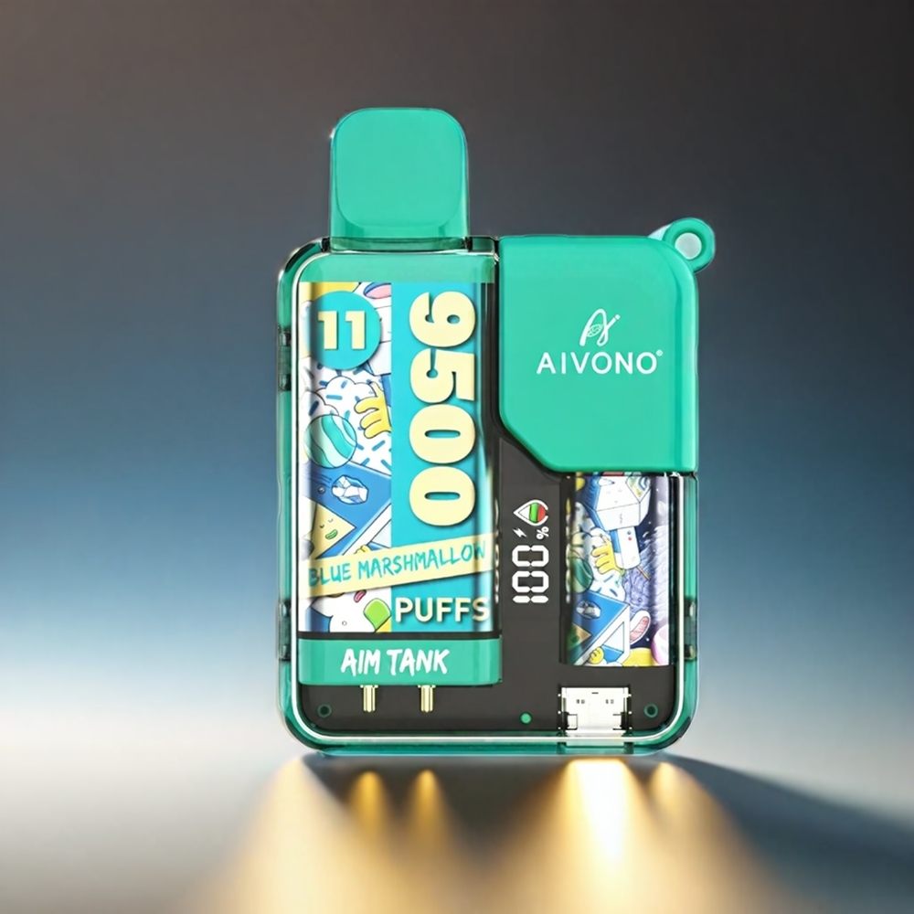 Aivono Aim Tank 9500 Puffs 18ml 650mAh ブルーマシュマロ ジャパン まとめ買い