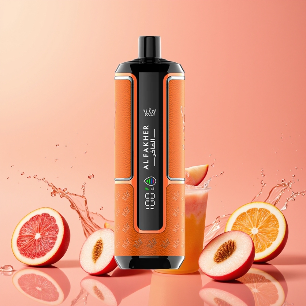 Al Fakher Crown Bar 15K Hypermax ピーチアイス 22ml 600mAh ジャパン まとめ買い ハイパーマックス DTL