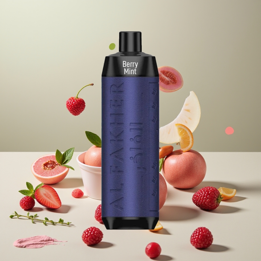Al Fakher Crown Bar 8000 クリスタル ベリーミント ジャパン まとめ買い USB-C 18ml 5mg