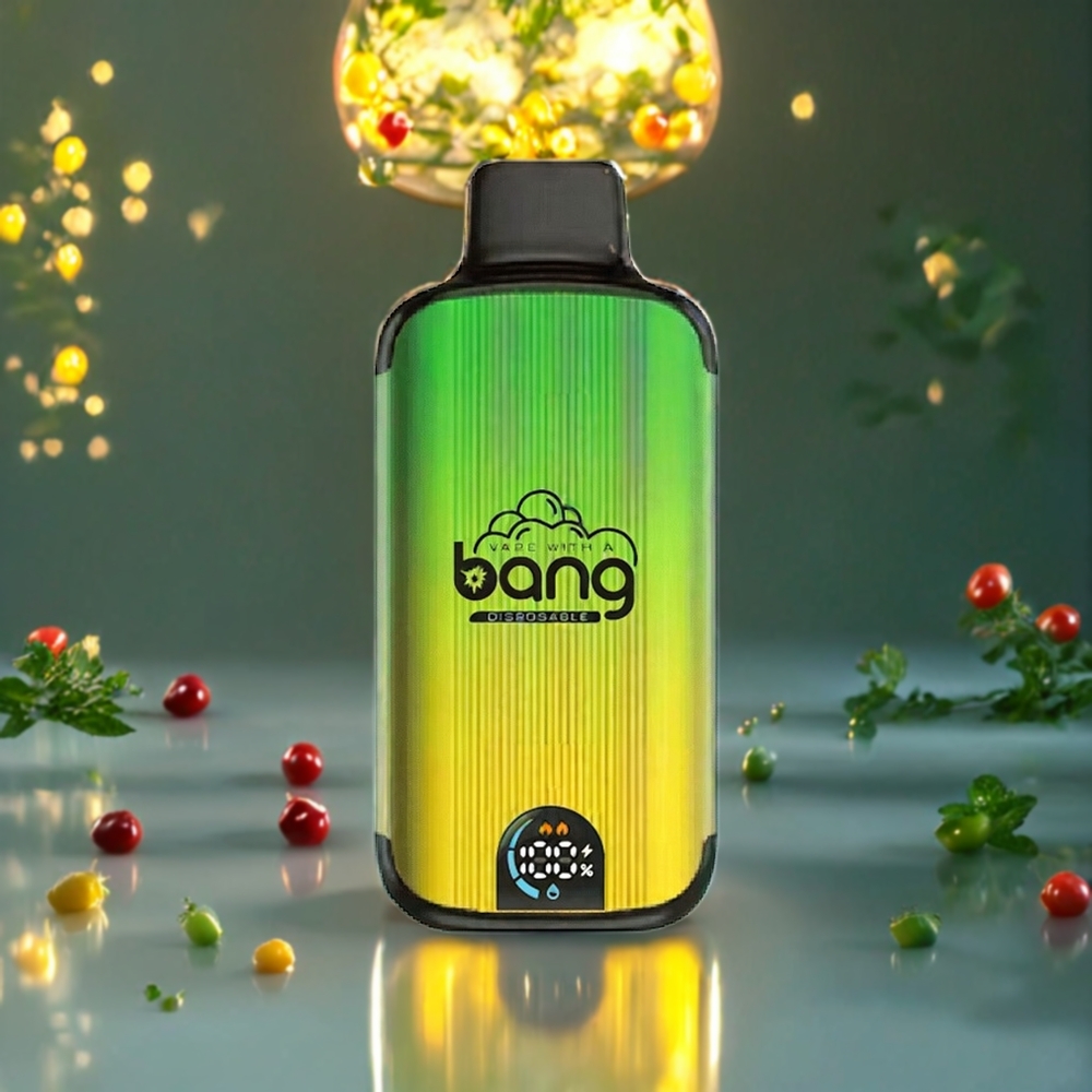 Bang 20000 Puffs ディスポーザブルベイプ ミント ジャパン まとめ買い 13400バッテリー デュアルメッシュ スマートスクリーン
