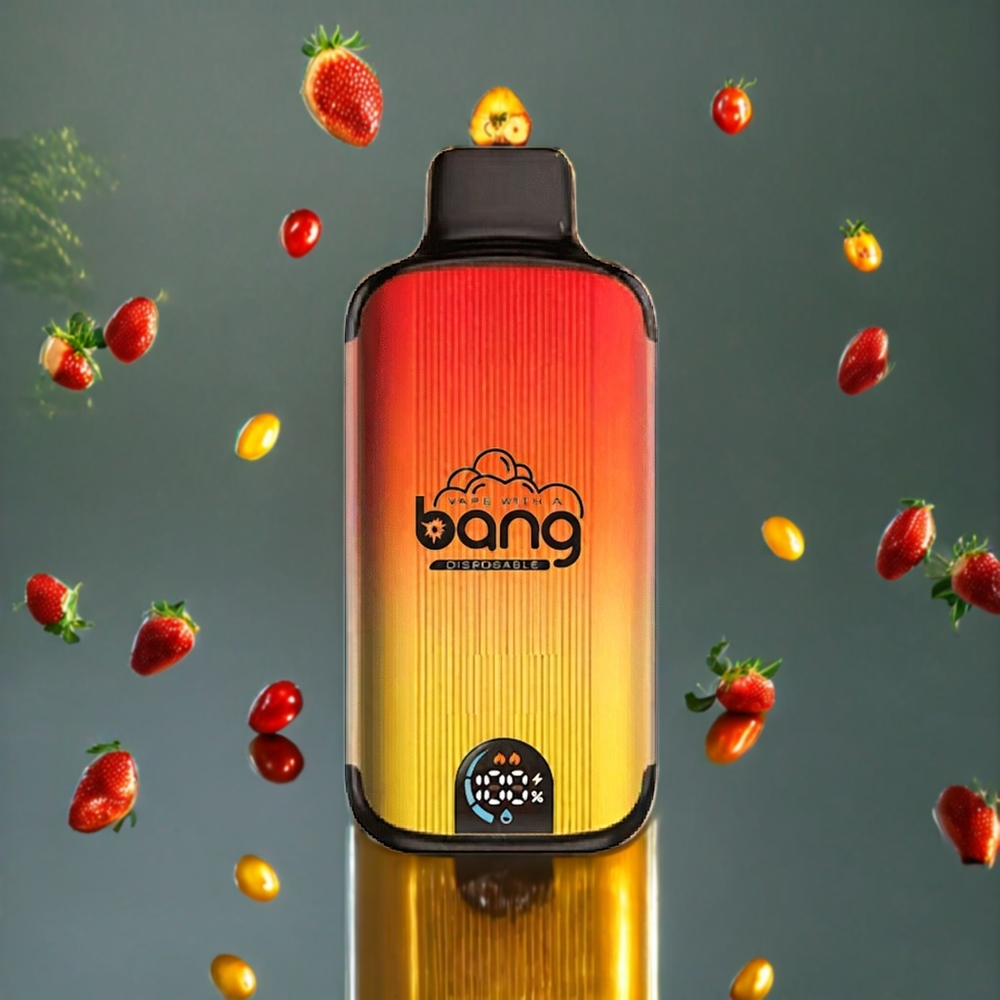 Bang 20000 Puffs 使い捨てベイプ ストロベリーマンゴー ジャパン まとめ買い 13400バッテリー デュアルメッシュヒートコイル