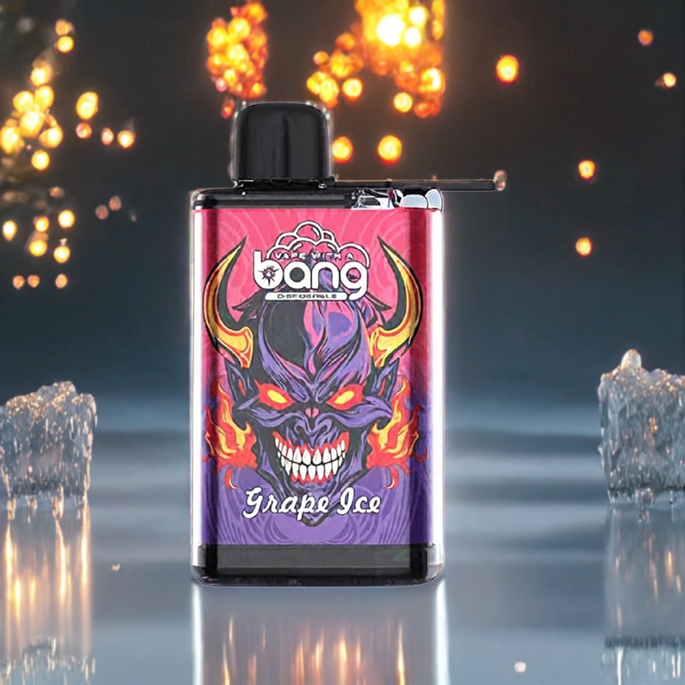 Bang 28000パフ ディスポーザブルベイプ グレープアイス ジャパン まとめ買い 0% 2% 3% 5% 650mAh 30ml