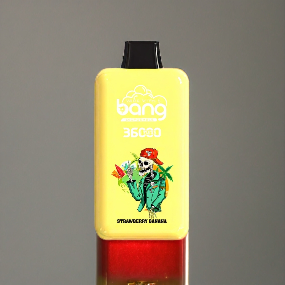Bang 36000 Power パワー ディスポーザブル ベイプ ストロベリーバナナ 36000パフ 36ml 5% ジャパン まとめ買い