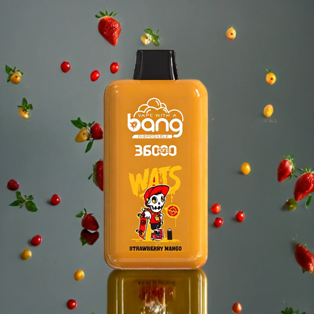 Bang 36000 Powerパワー ストロベリーマンゴ ジャパン まとめ買い ノンニコチン 36ml 850mAh