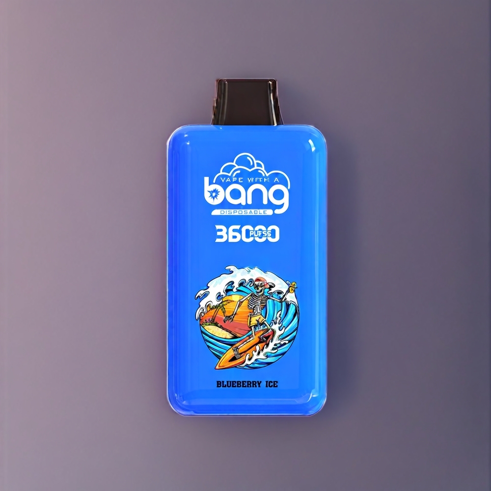 Bang 36000 Powerパワーディスポーザブルベープブルーベリーアイス36ml36000口ジャパンまとめ買い