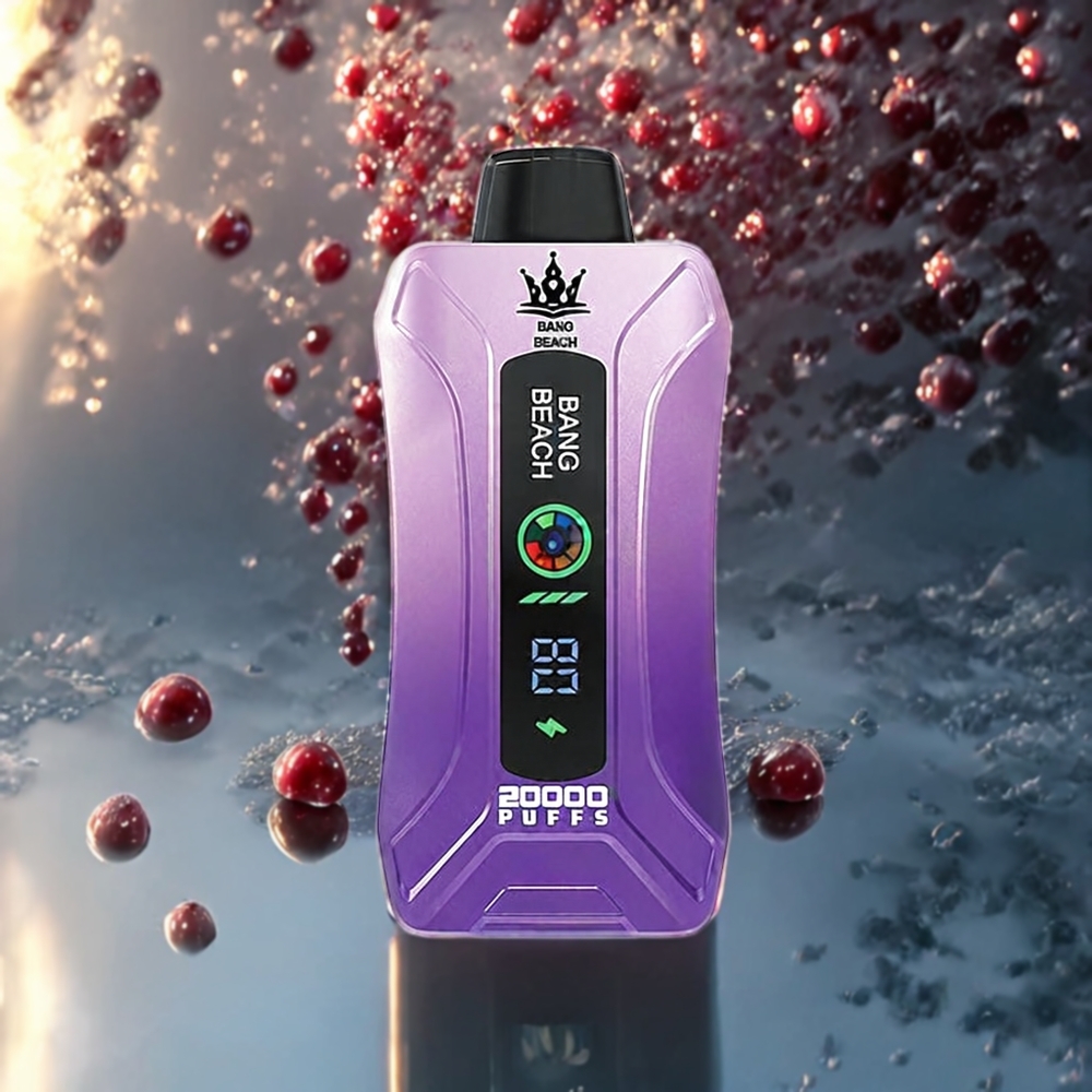 Bang Beach 20000パフス グレープアイス ジャパン まとめ買い 35ml 650mAh スマートスクリーン